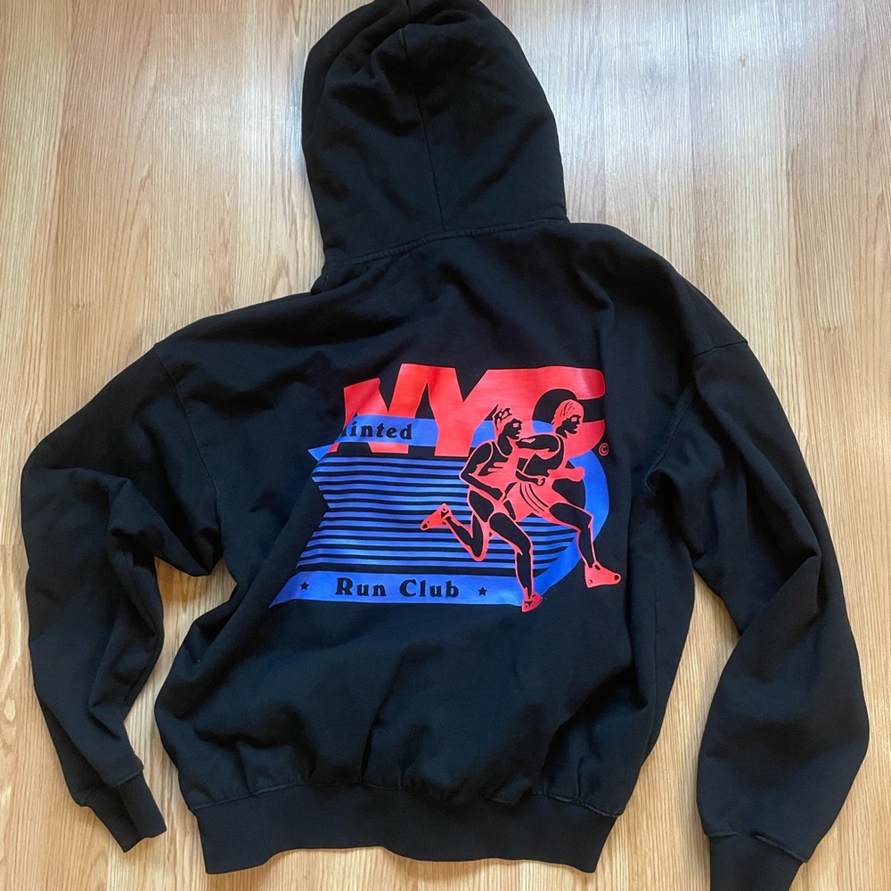 Rare New York Minted running black hoodie
